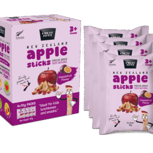 Fruit Hitz Freeze Dried Apple Sticks PASSIONFRUIT FLAVOUR 3+ years 4x10g